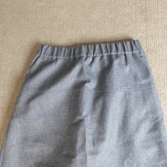 COS Womens Skirt 6 Blue Gray Solid A Line Wool Cashmere Blend - Picture 11 of 12